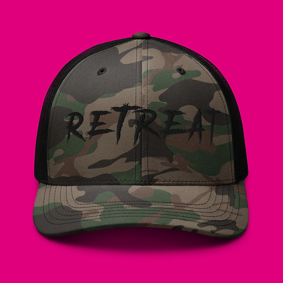 Retreat - Camouflage trucker hat