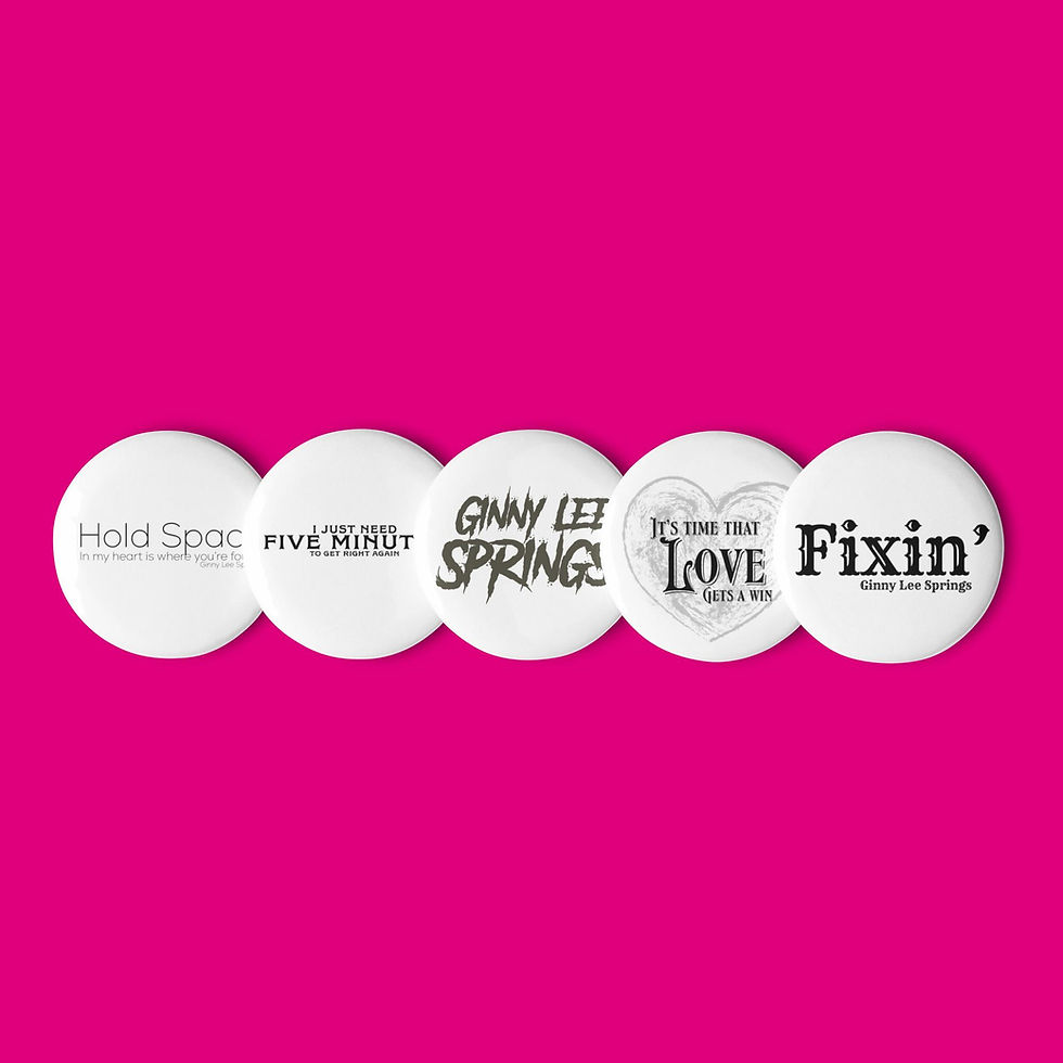 Thumbnail: Ginny Lee Springs Fixin’ Set of pin buttons