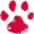 Two paw prints graphic symbolizing creativity and unique brand identity of Work with Floh.