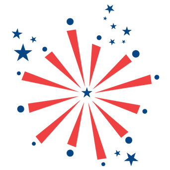 Los fuegos artificiales rojos