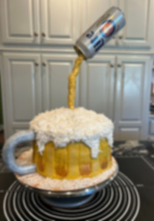 Happy 21st Beer Mug Cake