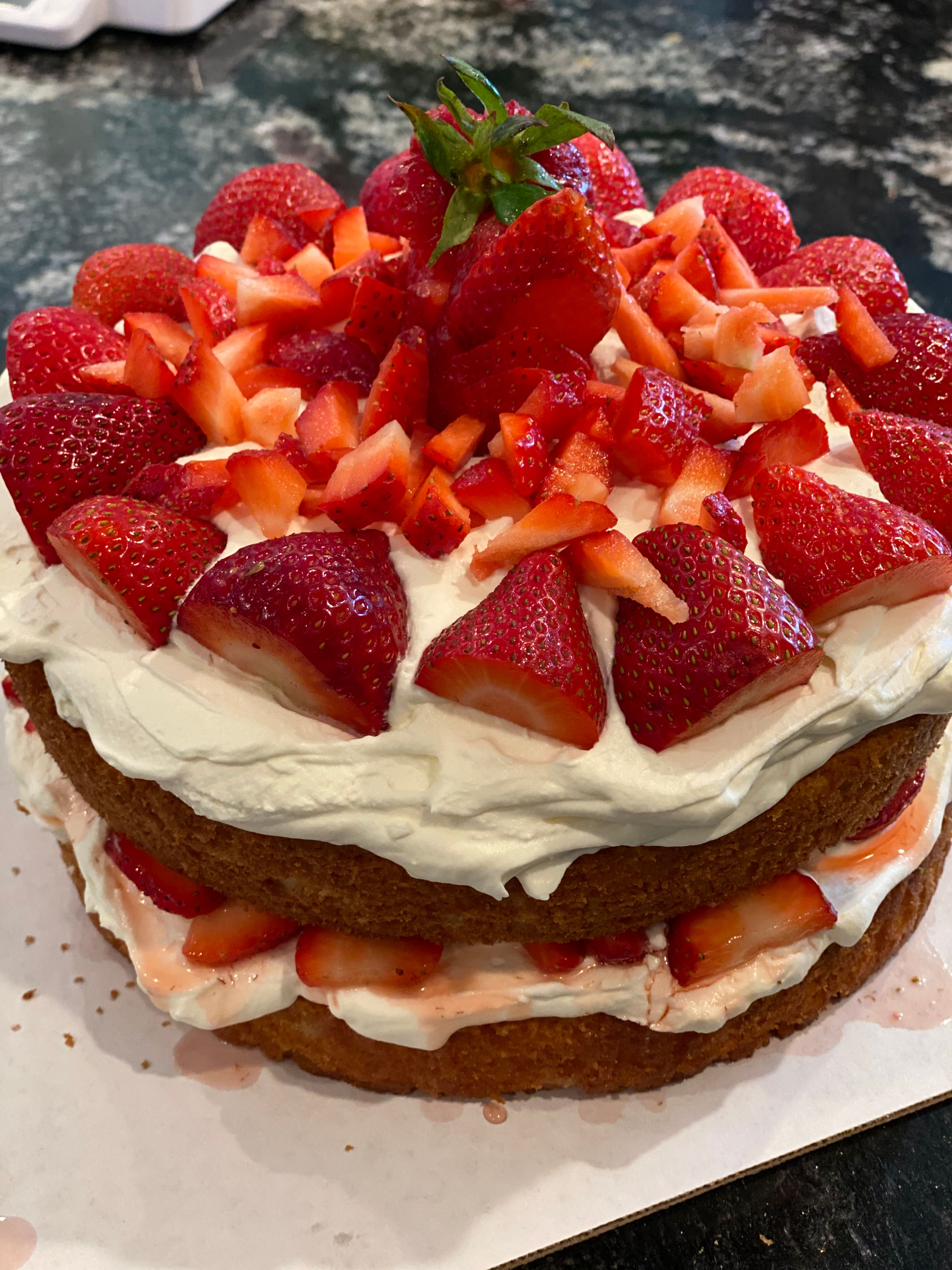 Double Layer Strawberry Shortcake