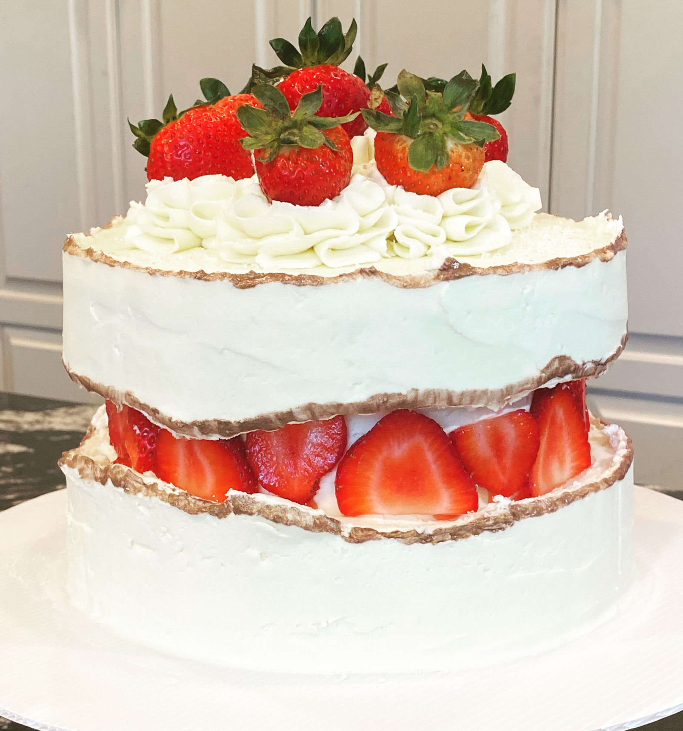 Strawberry Fault Line Cake