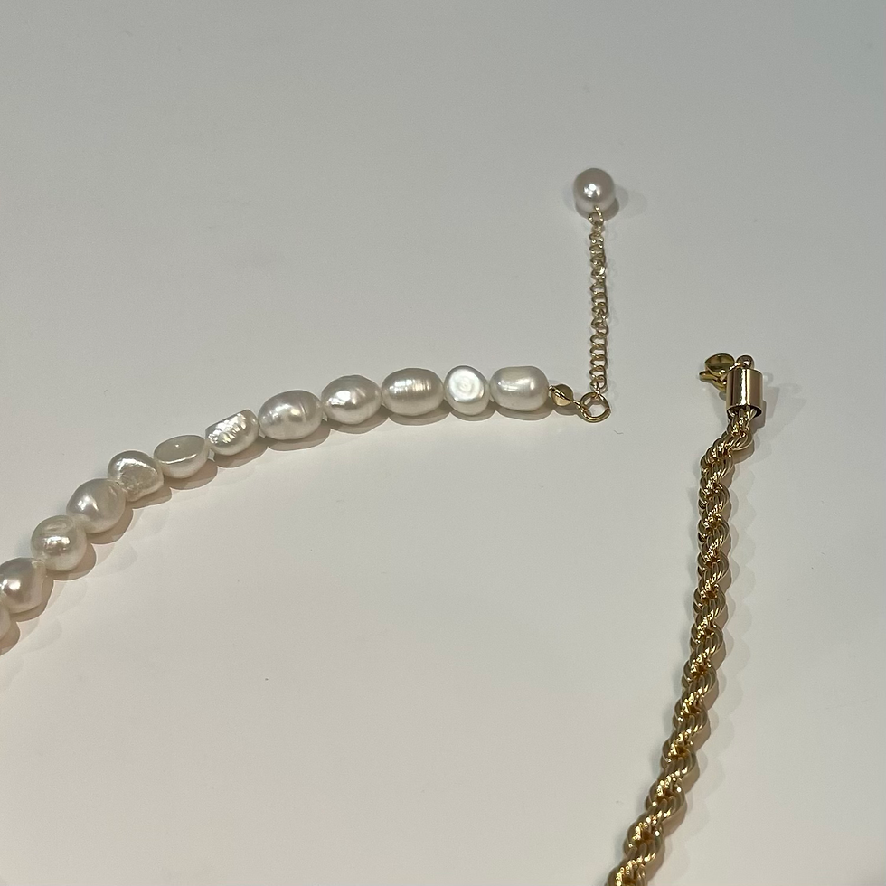 Thumbnail: pearl chain necklace 