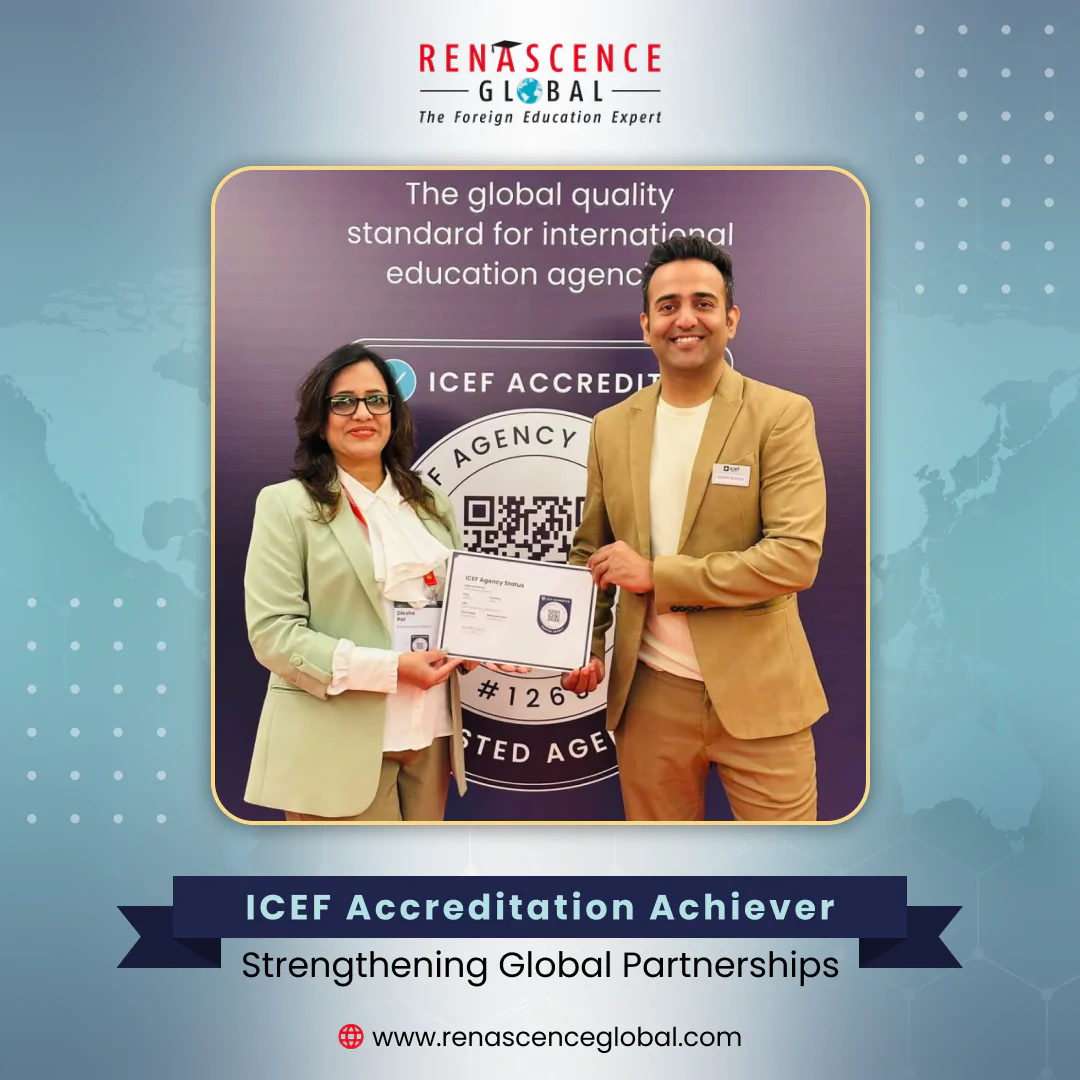Renascence Global celebrating ICEF Accreditation, strengthening global partnerships in international education consultancy