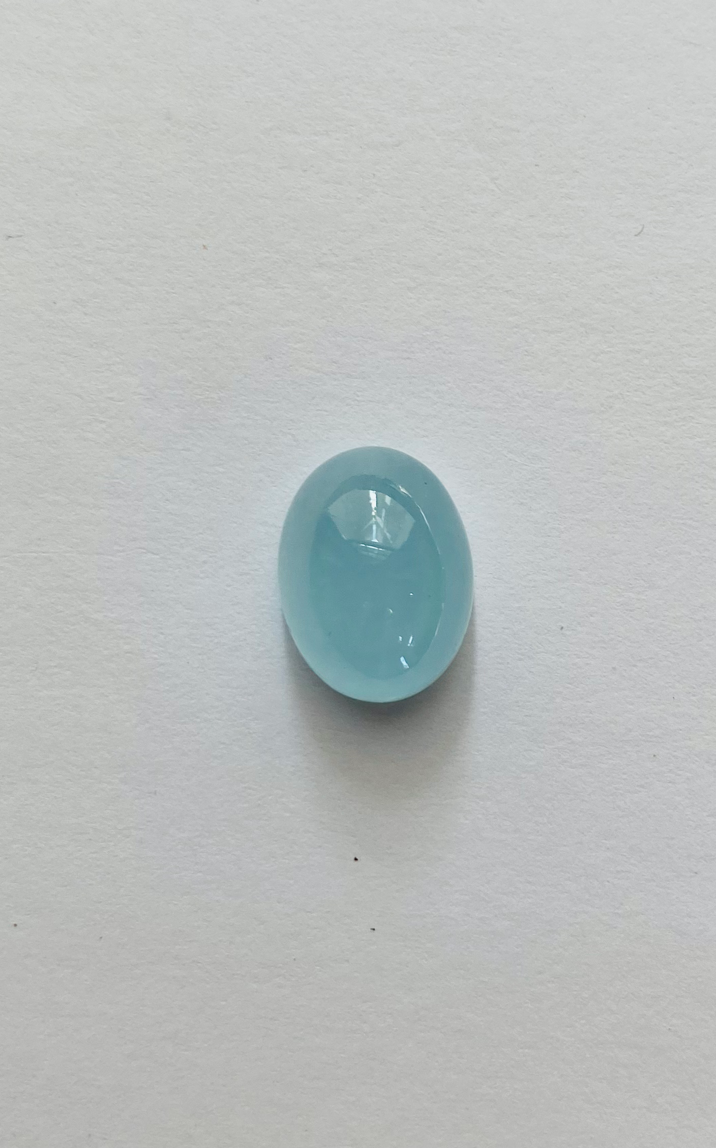Aigue marine cabochon oval 10x13.5mm