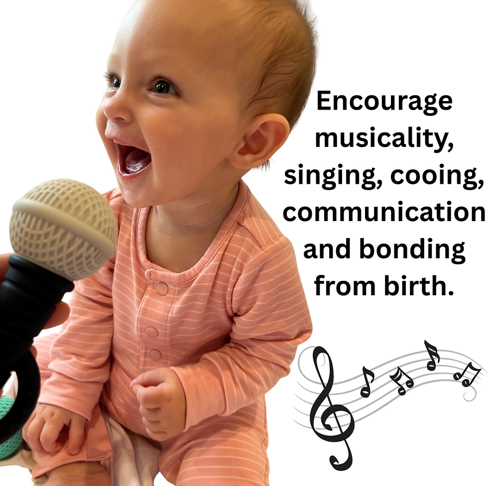 Thumbnail: Microphone Teether (BPA Free, with rattle)
