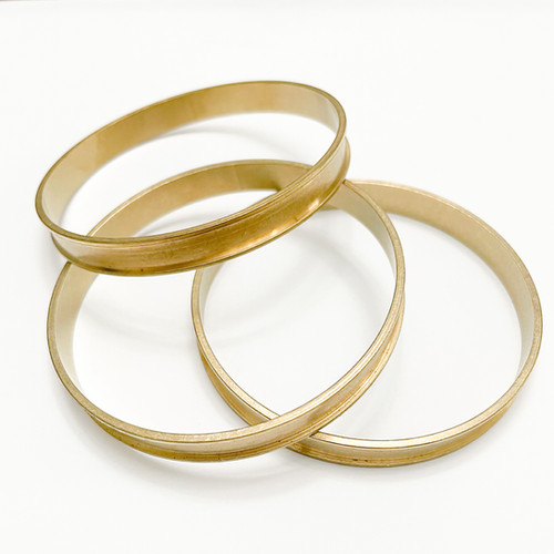 Brass Channel Bangle katerichbourgjewelry