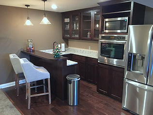 Basement kitchenette