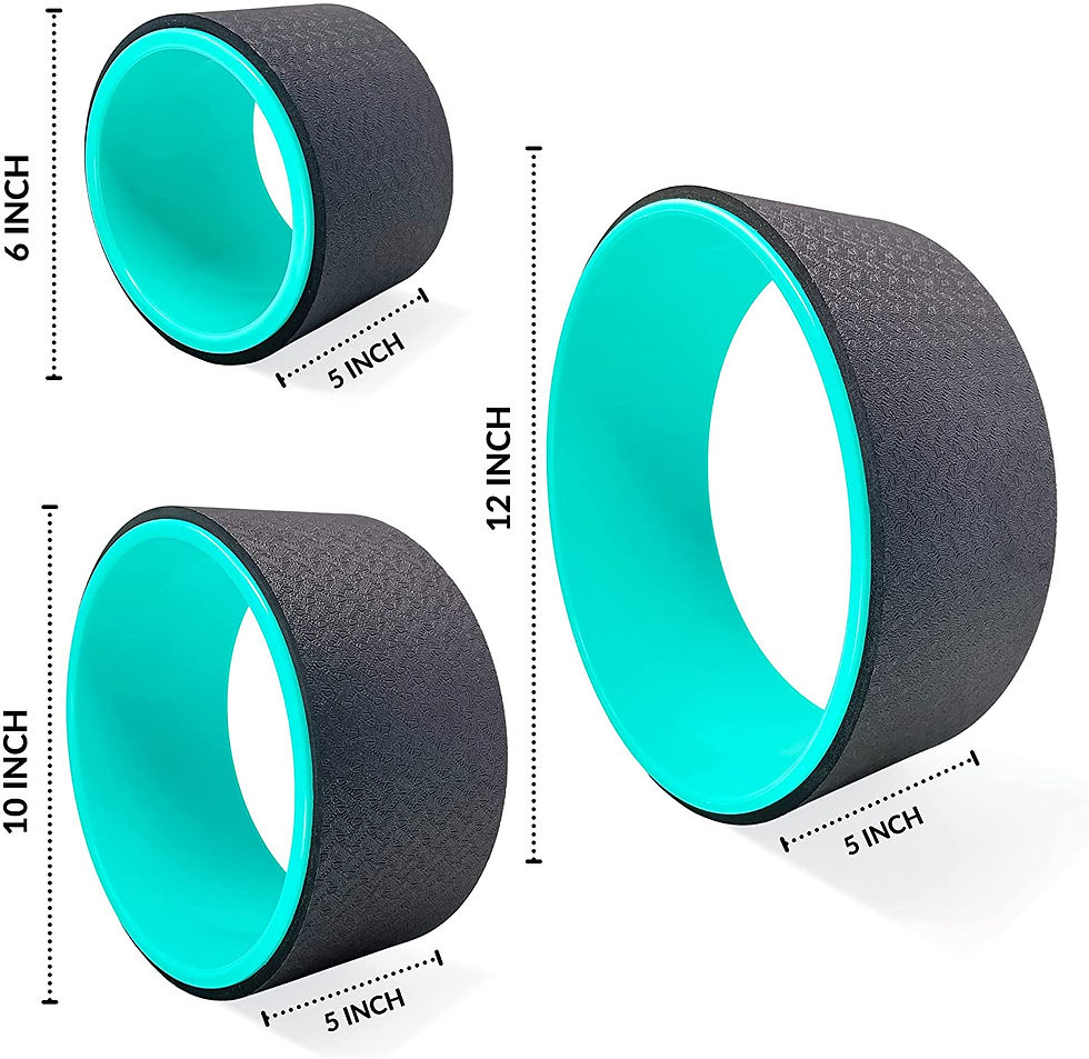 Thumbnail: 6 INCH Yoga Wheel Yoga Back Yoga Roller Back Wheel for Back Pain and Stretching