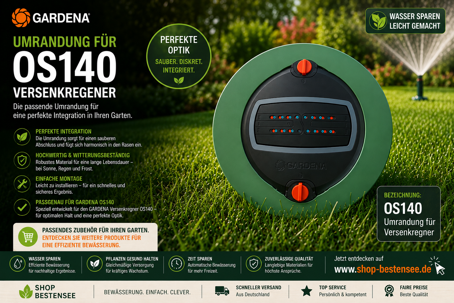Umrandung für GARDENA OS140