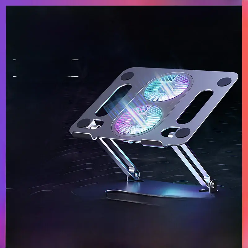 Laptop Stand with Height Adjustment and Cooling Feature