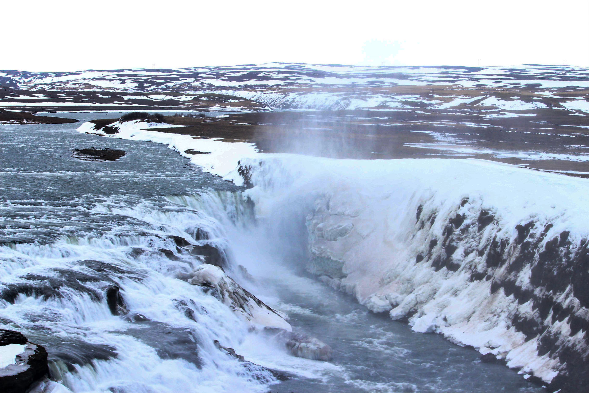 Bild av vattenfallet Gullfoss på Island | Golden circle | Restips | Originella Turisten