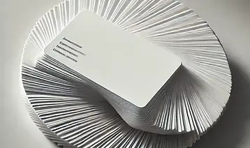 DALL·E 2024-11-01 04.50.34 - A hyper-realistic image of a fanned-out stack of standard-siz