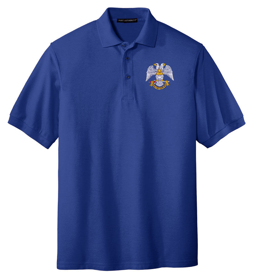 Thumbnail: Embroidered Silk Touch Polo