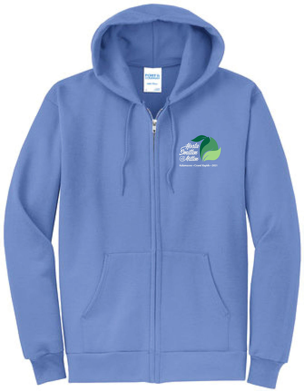 Hosta Smitten Embroidered Full-Zip Hoodie