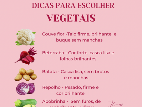 A escolha dos melhores vegetais!