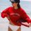Miniature : Le Sweat oversize Galbo Sport - Poppy 🍒
