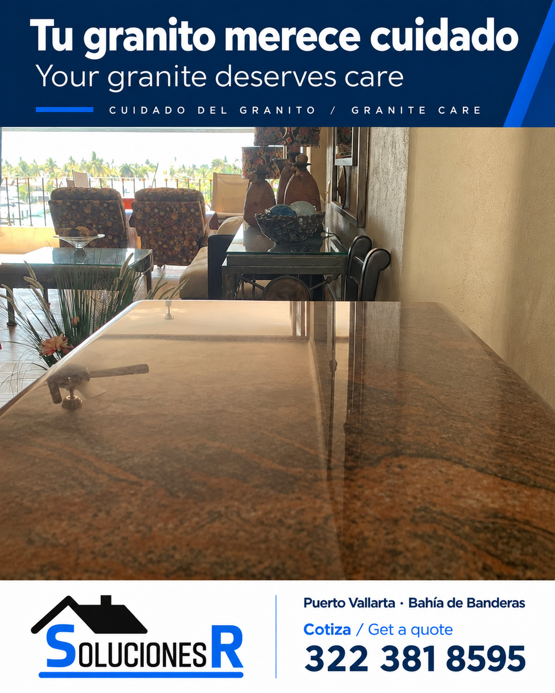Granito para servicio profesional de pulido