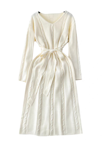 Thumbnail: Elegant Knitted Dress for Women