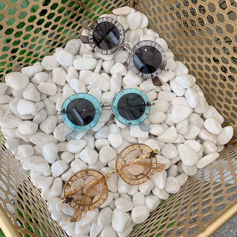 Thumbnail: Kids' Vintage Round Sunglasses with UV Protection