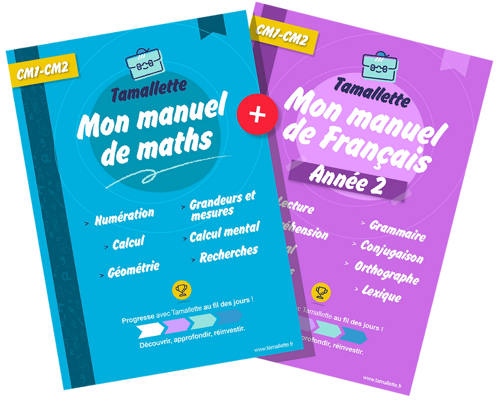 Tamallette - Français année 2 + Maths - CM1-CM2