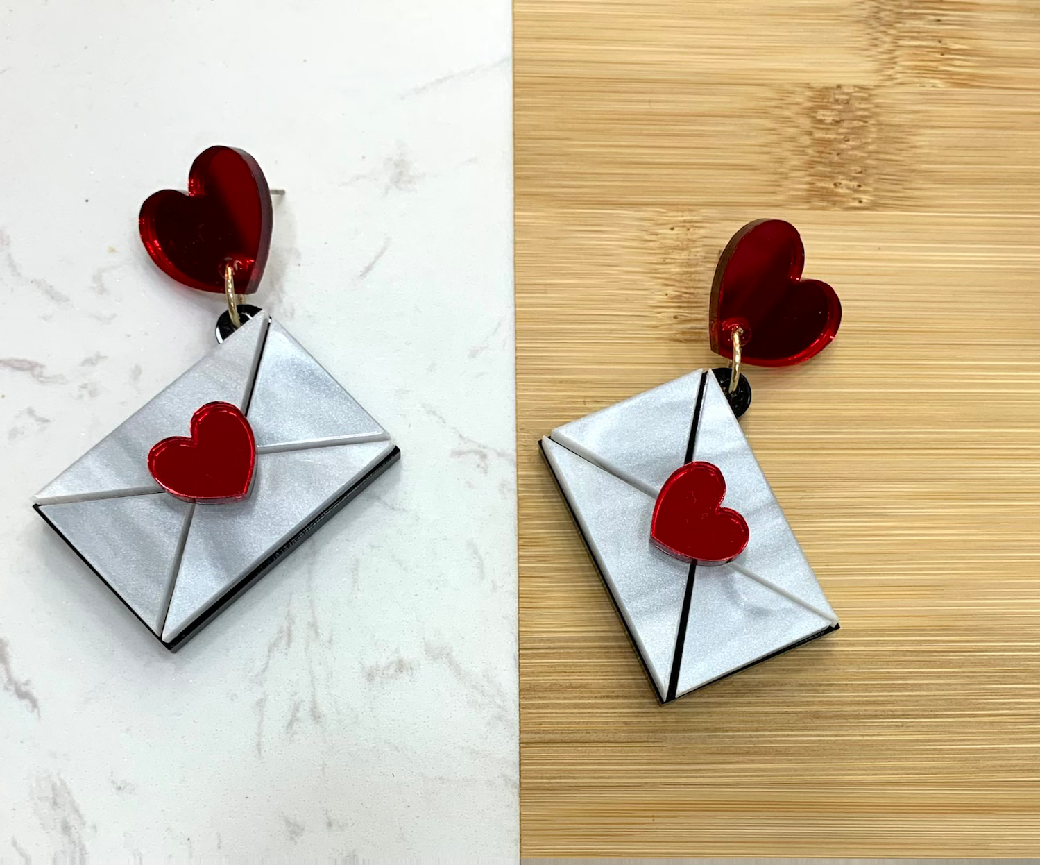 Love letter earrings
