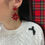 Thumbnail: Poinsettia red earrings