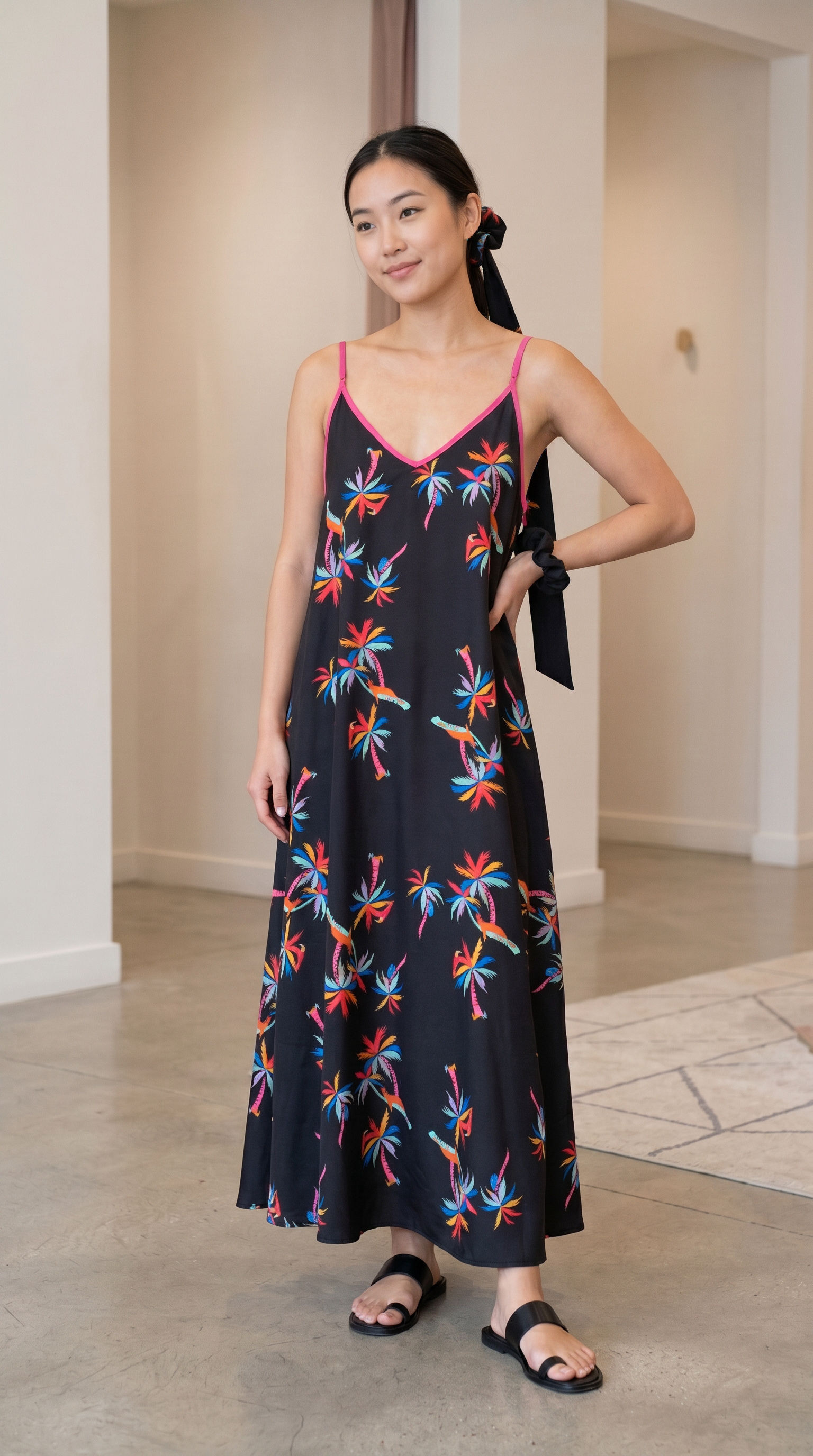 Tropical nights maxi dress