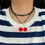 Thumbnail:  Cherry dream red necklace