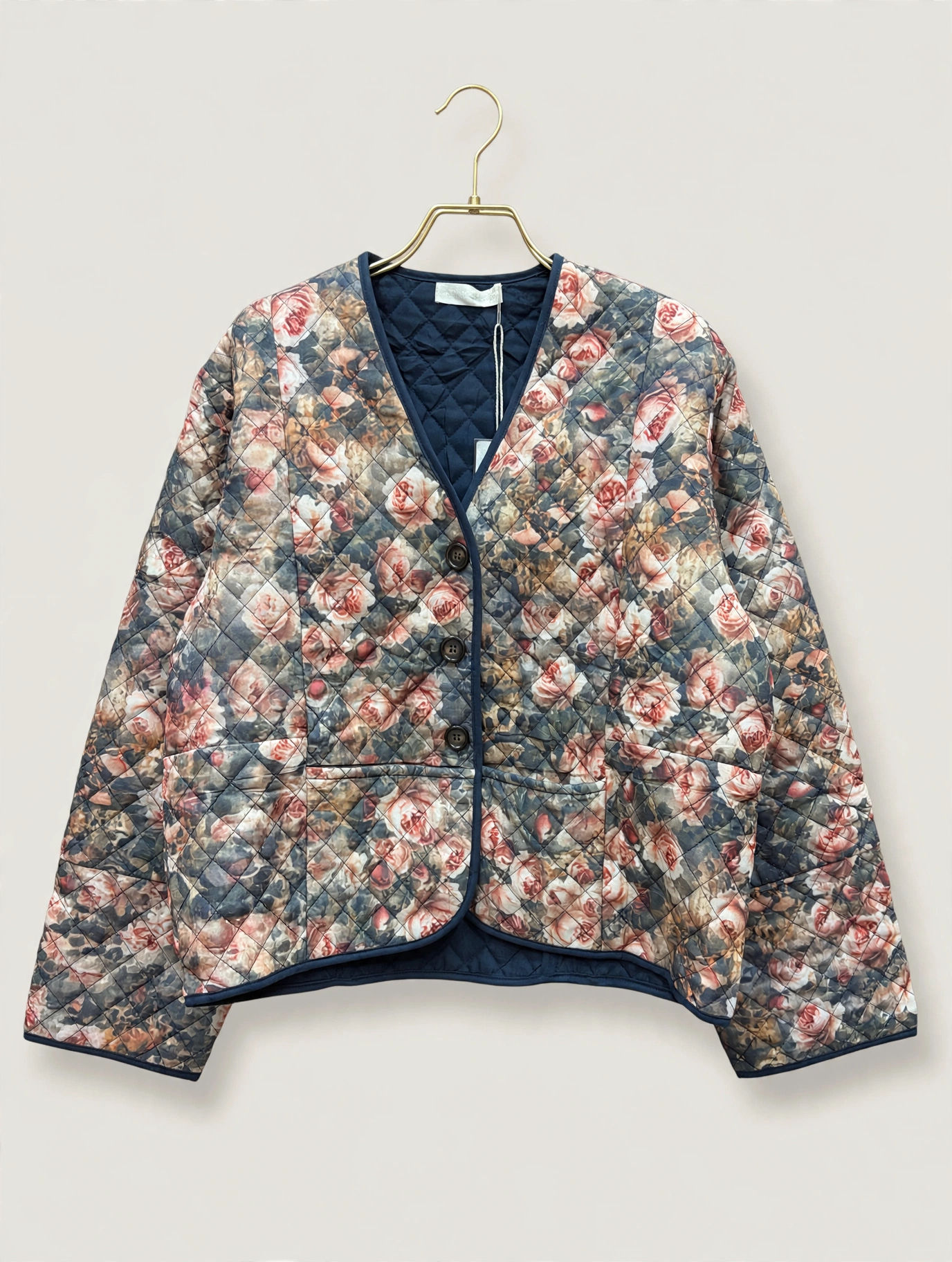 Rose garden quilted jacket