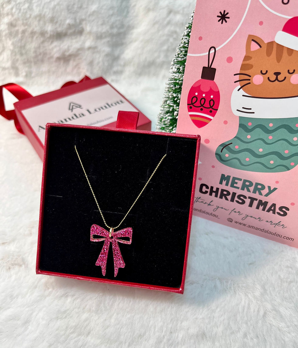 Mini ribbon necklace