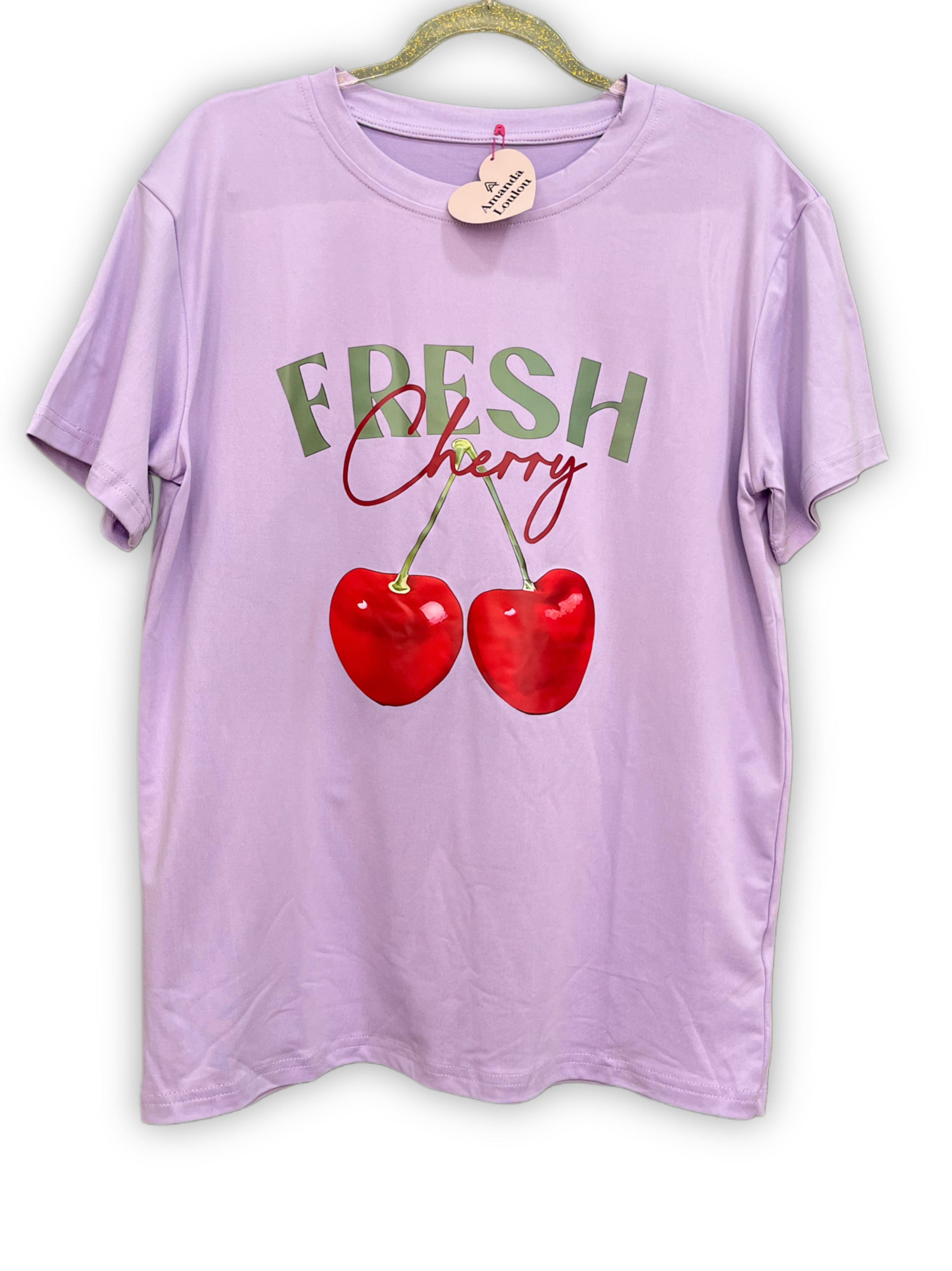 Fresh cherry lilac t-shirt