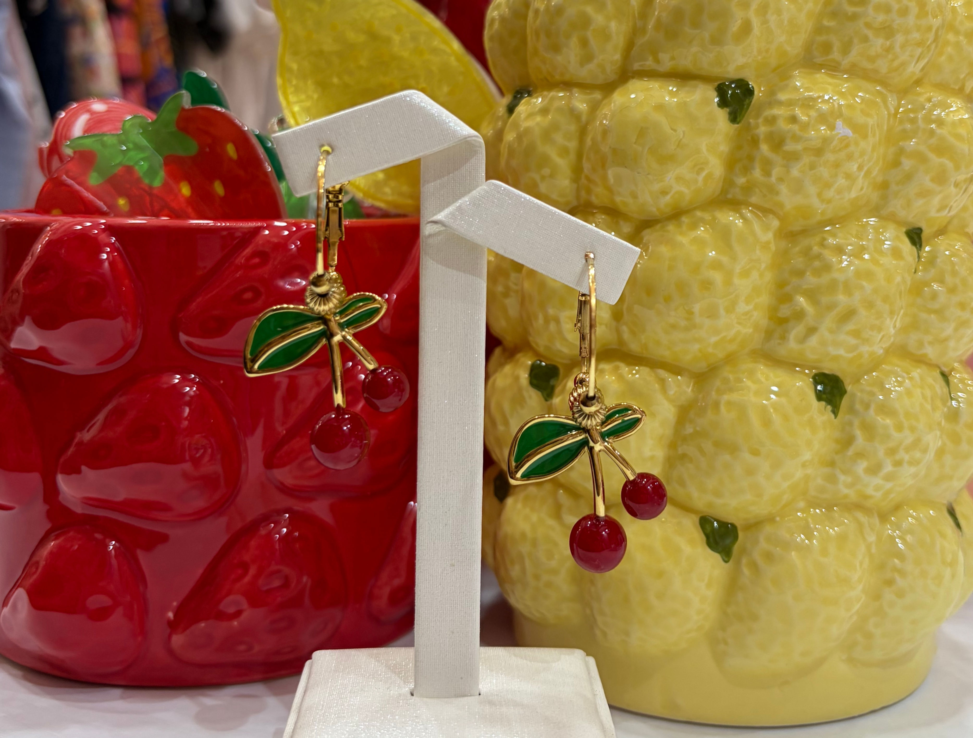 Cherries mini earrings