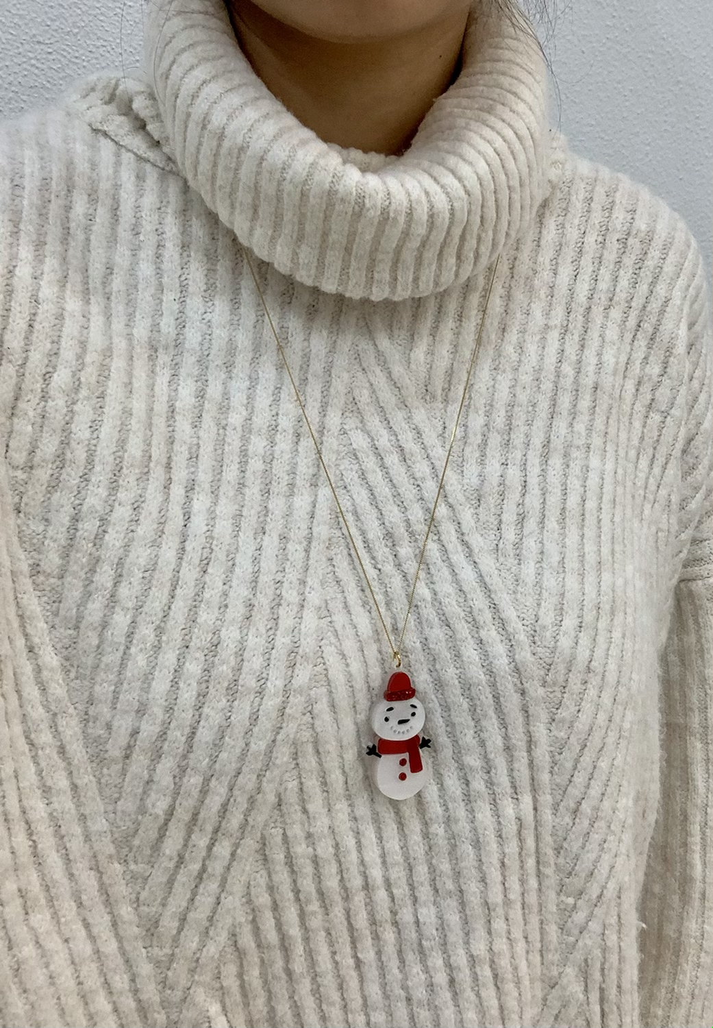 Frosty the snowman necklace