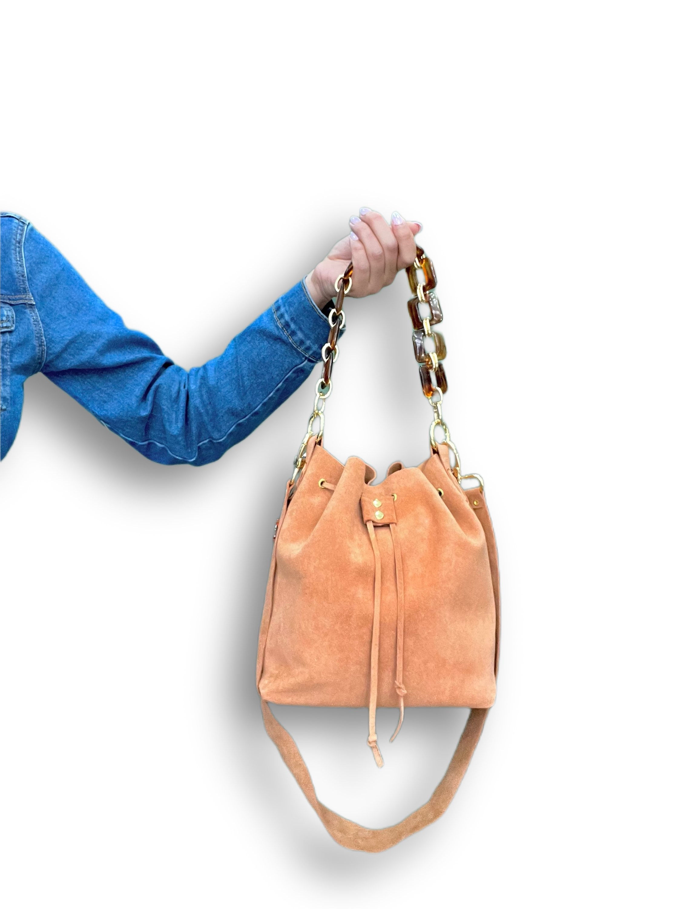 Caramel suede Florence bag 