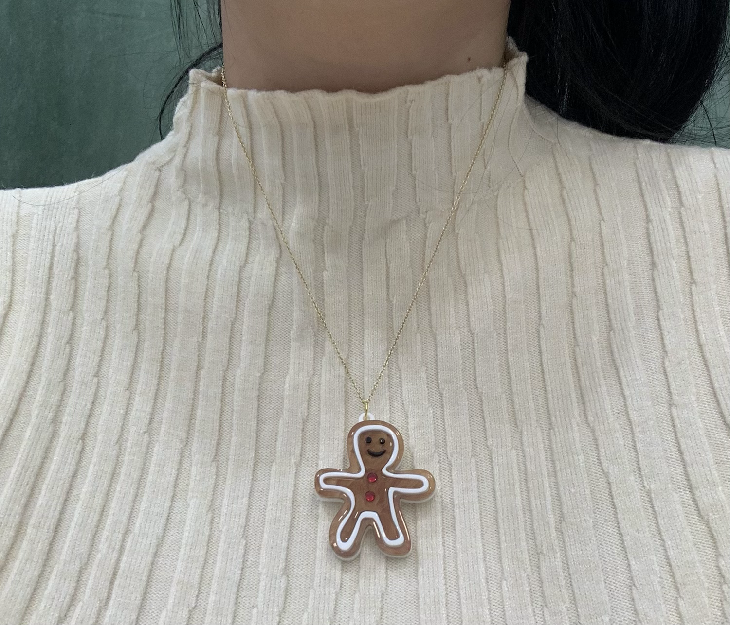 Gingerbread necklace