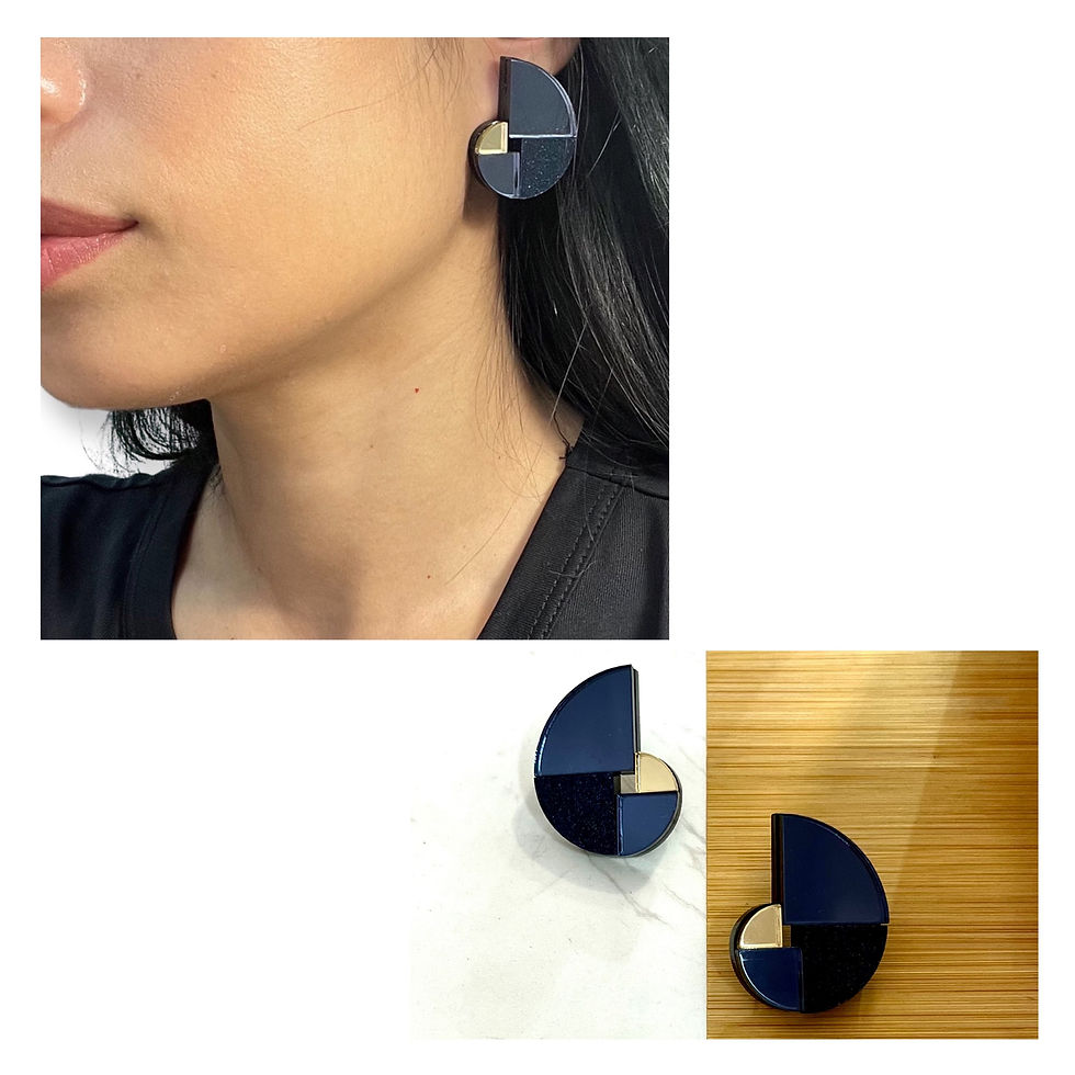Kohlios gray earrings
