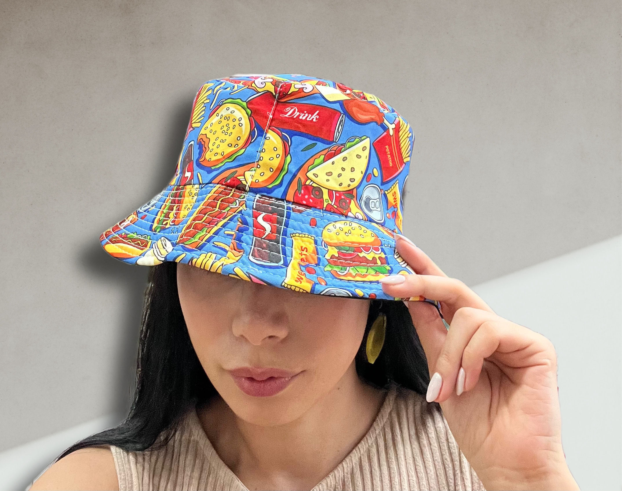 Snack party bucket hat