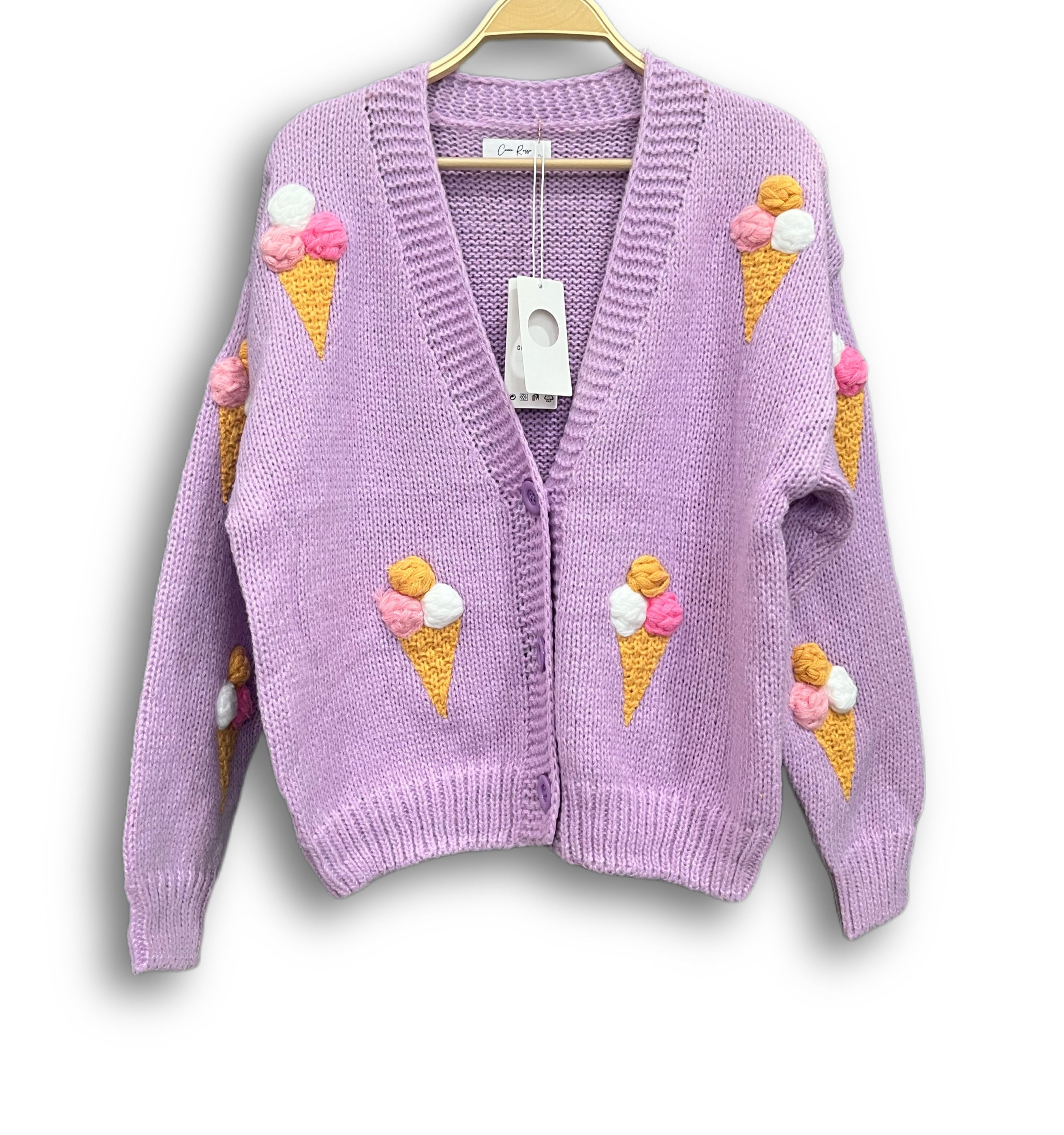 Lilac ice cream cardigan