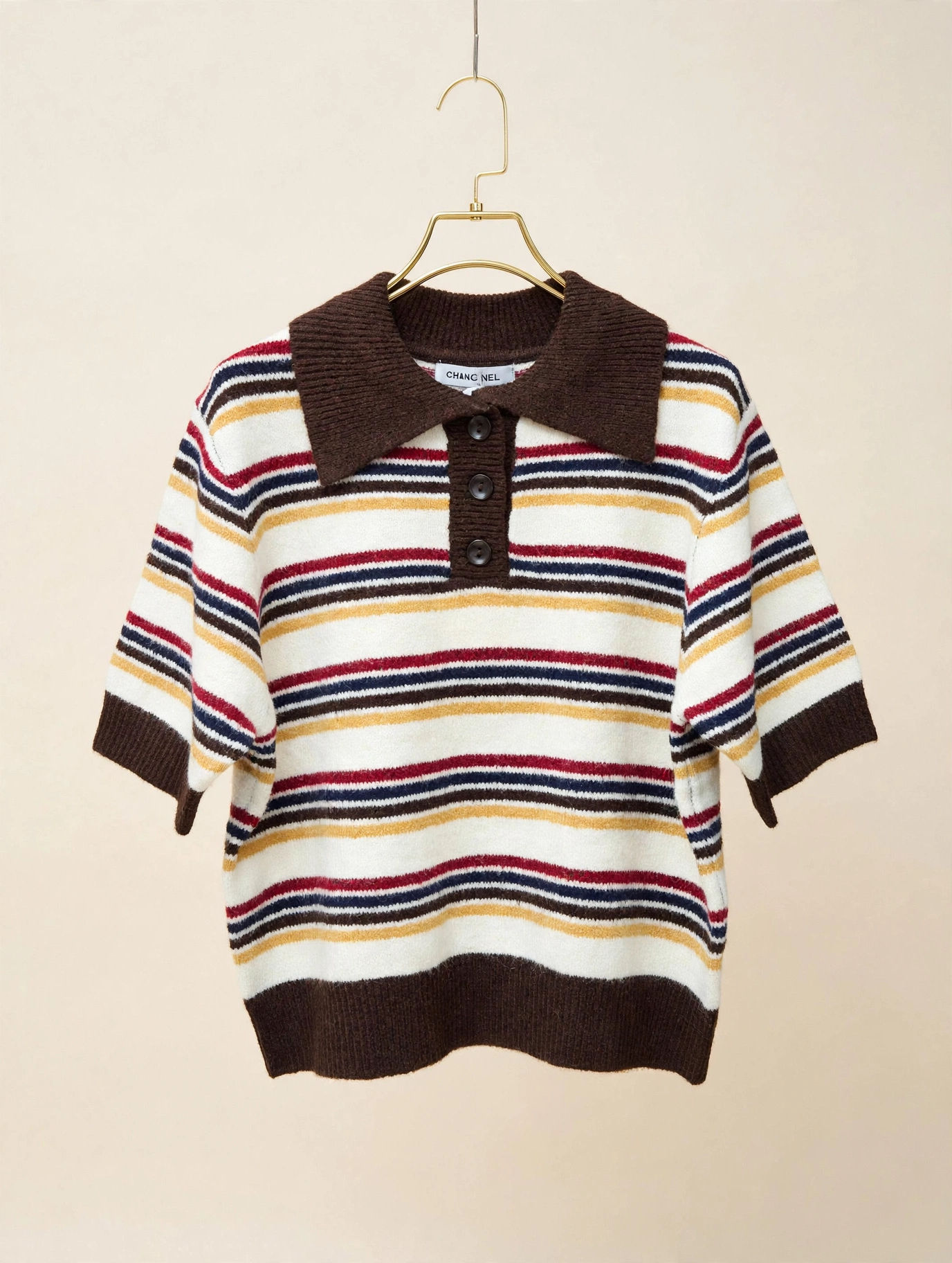 Sunday polo caramel knit