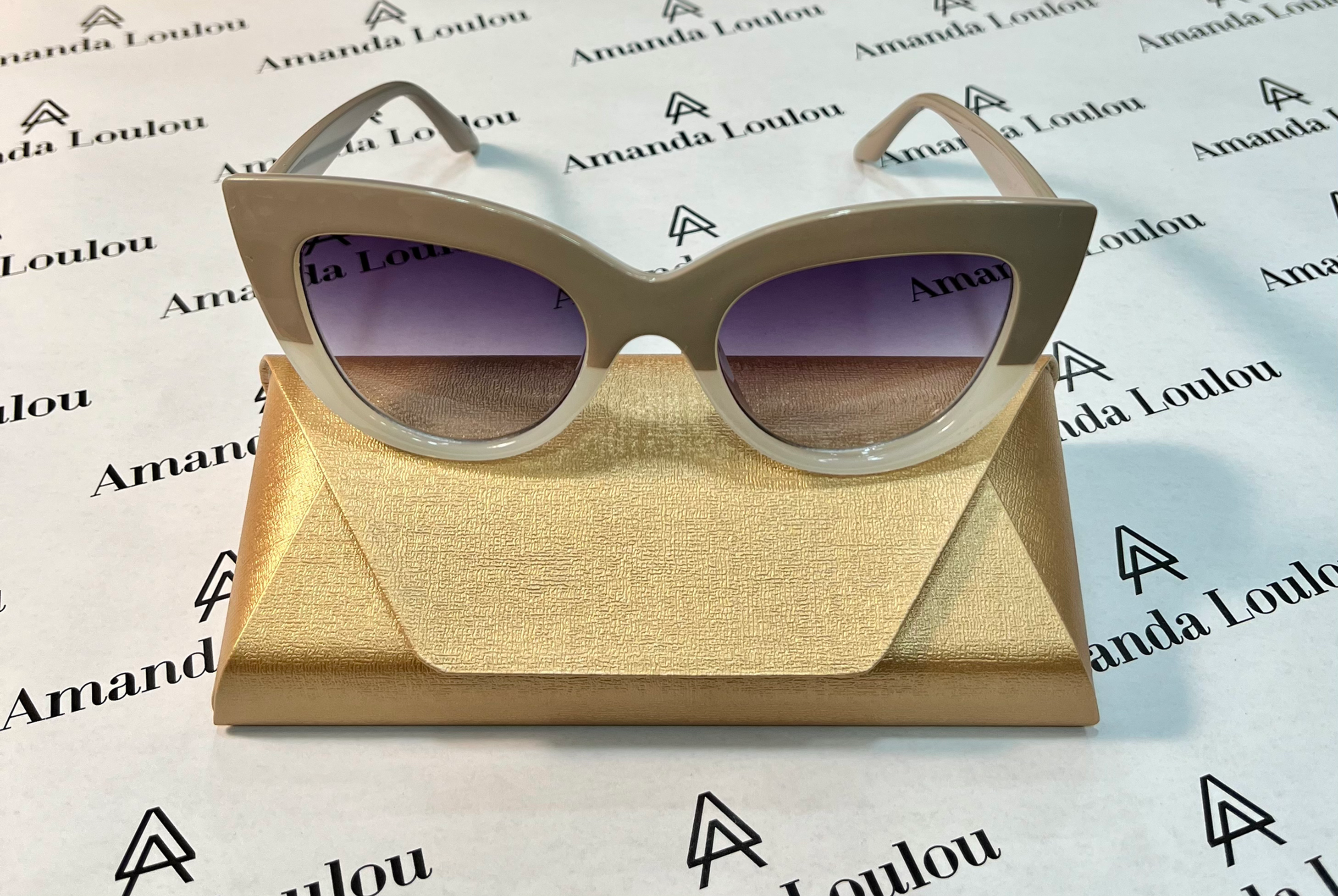 Billie beige sunglasses