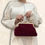 Thumbnail: Odette bordeaux clasp bag