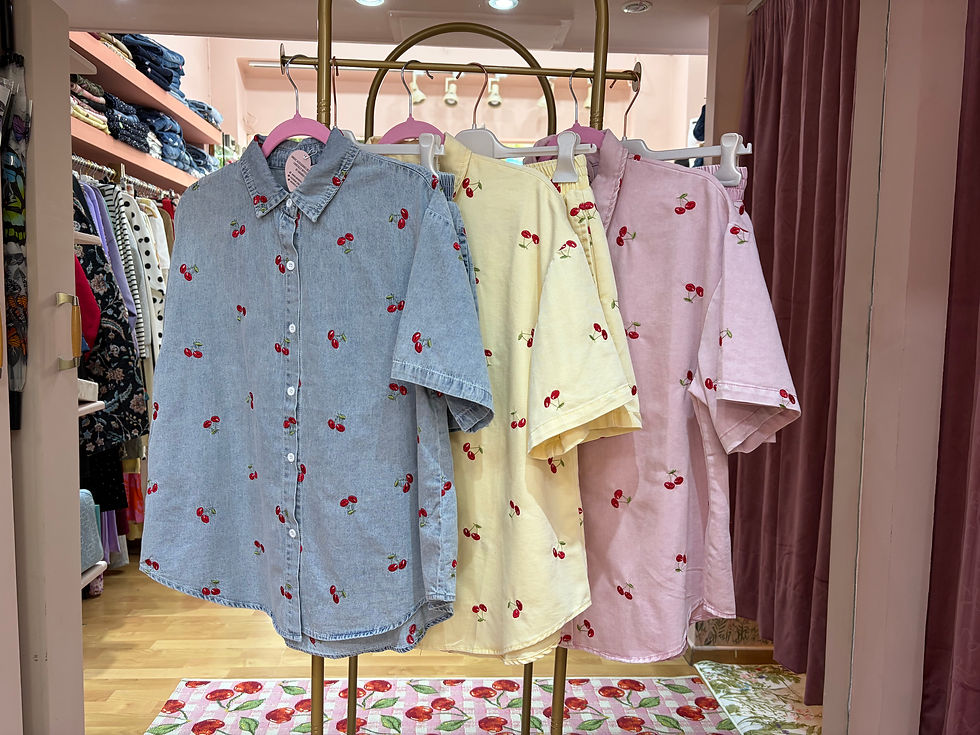 Thumbnail: Cherry pink Jean set