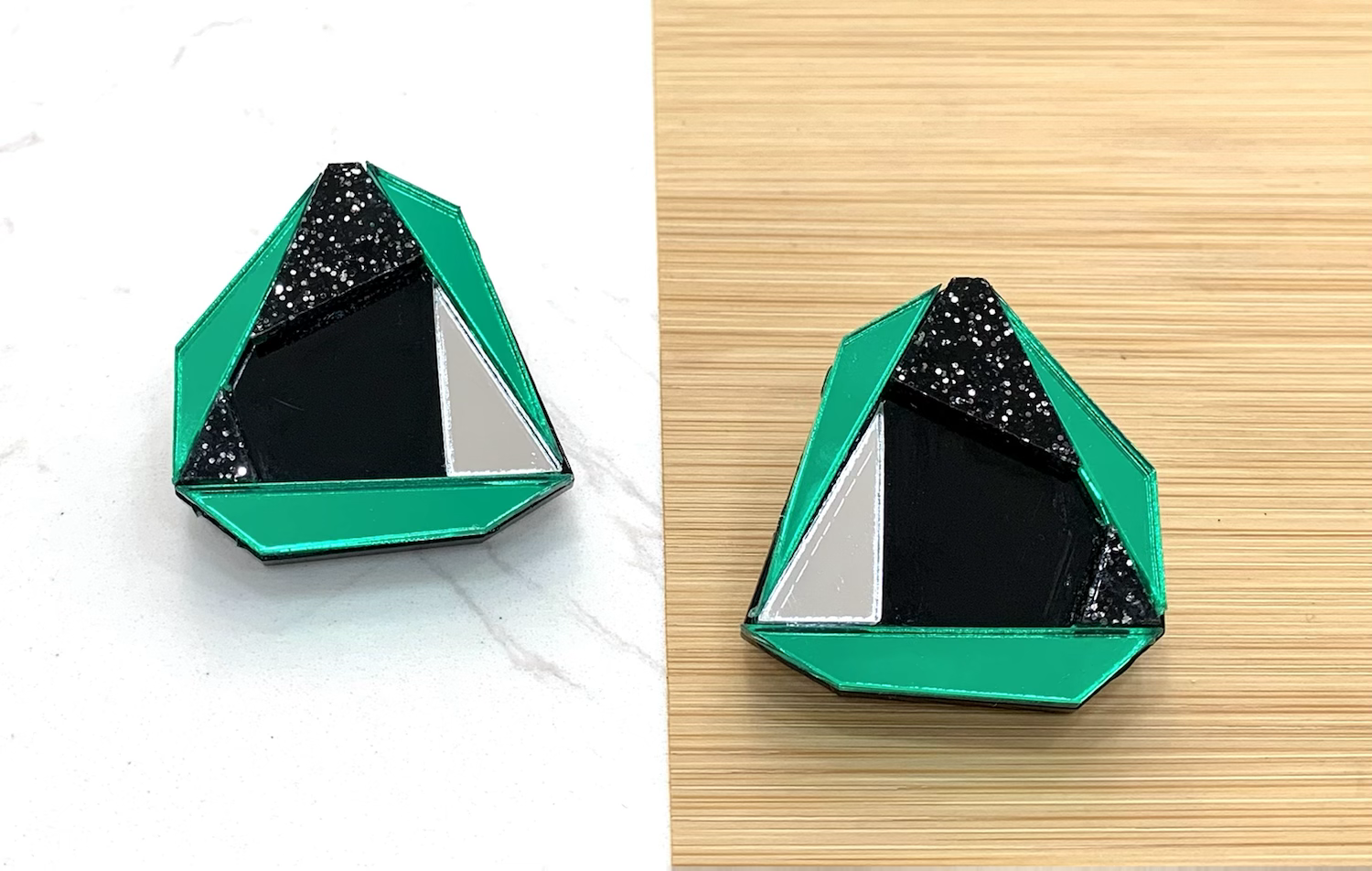 Origami earrings