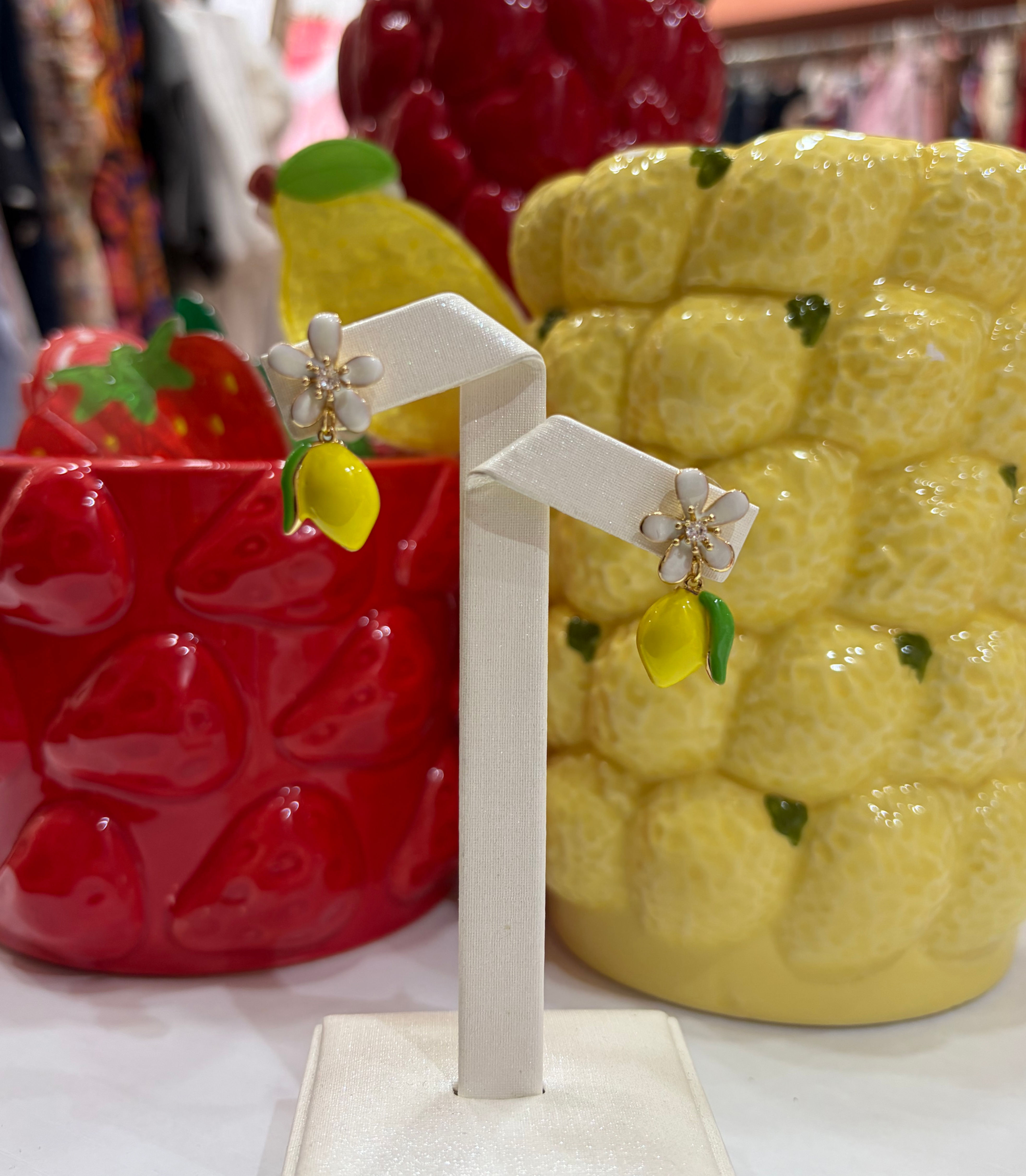 Lemon mini earrings 