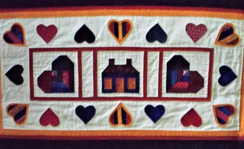 Home is Where the Heart is Table Runner: 23x39.5