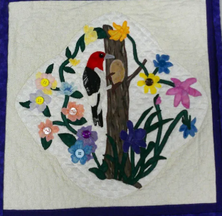 Woodpecker Wall Quilt: 14x14