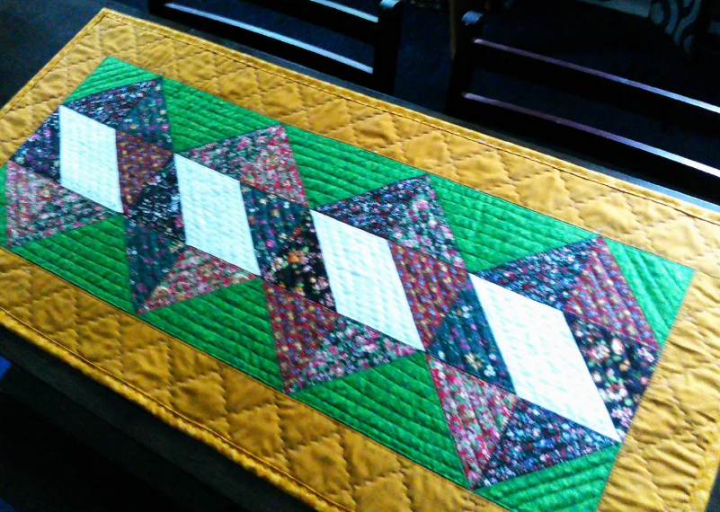 Geometric Style Table Runner: 18x38