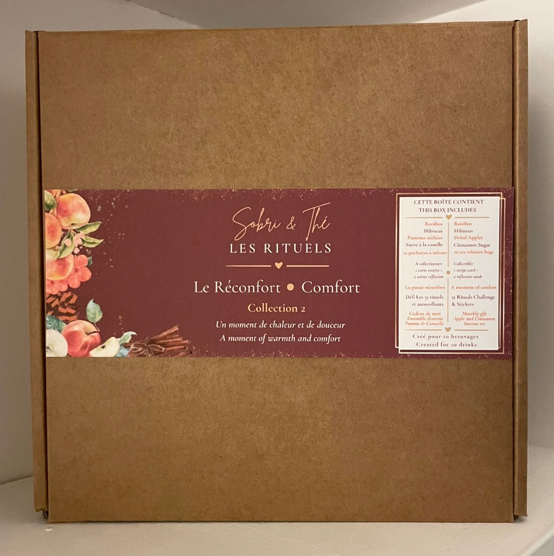 Les Rituels Sobri & Thé Boîte mensuelle Collection 2- Le Réconfort